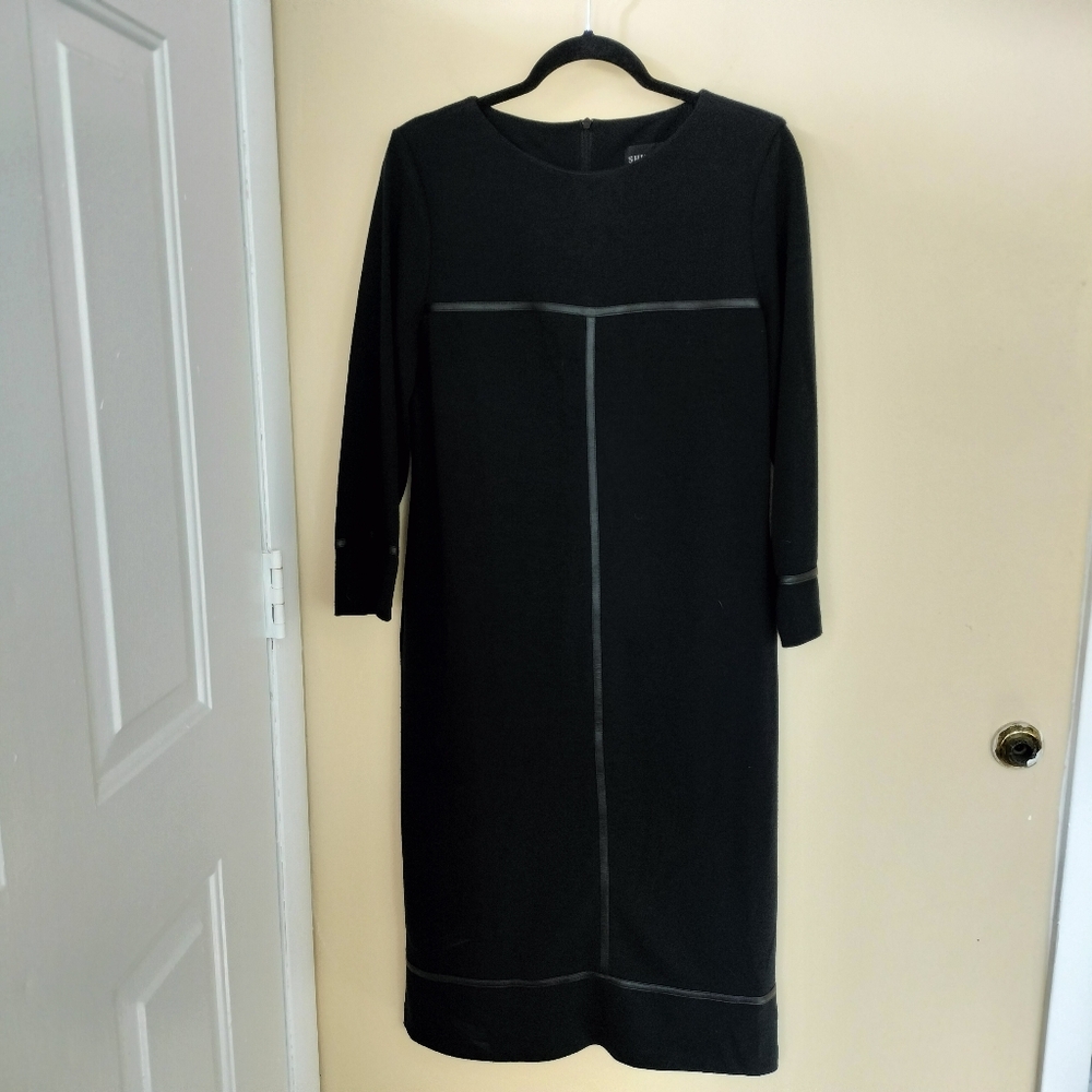 Shubette London Black Midi Dress US 10 Office Work Career